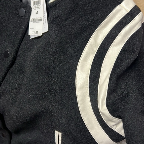 Women's Black Varsity Jacket - Picture 5 of 7